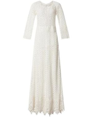 Isabel Marant X Hayra Lace Belted Dress - White