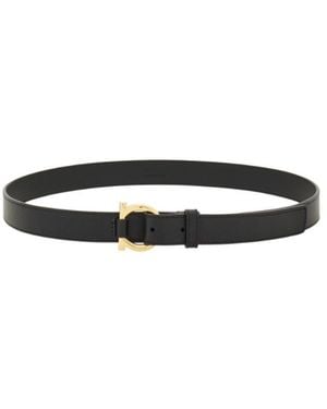 Ferragamo Gancini Belt - White