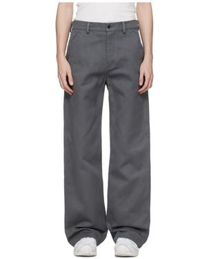 Rier Casual Trousers With Belt Loops - Grey