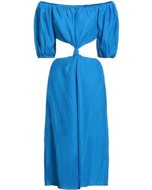 FARM Rio Hollow-Out Dress - Blue