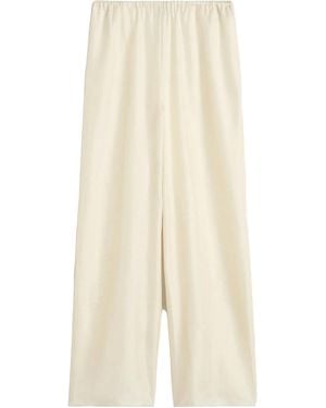 TOTEME Wide-Leg Casual Trousers - White