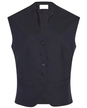 The Row Logo Vest - Blue