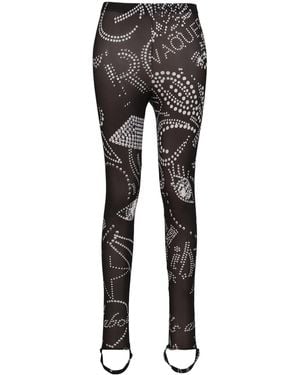VAQUERA Rhinestuds Leggings - Grey