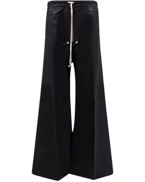 Rick Owens Wide Bela Drawstring Trousers - Black