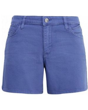 Armani Jeans Logo Denim Shorts - Blue