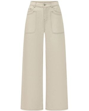 Ba&sh Zoel Wide-Leg Jeans - White