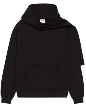 Courreges Courrèges Asymmetric Neck Sweatshirt - Black