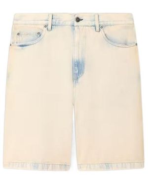 Golden Goose Knee-Length Denim Shorts - Natural