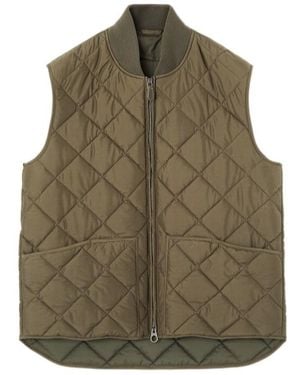 Loro Piana Diamond Quilted Vest - Green