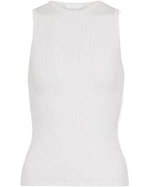 Wardrobe NYC Ribbed Knitted Tank Top - White
