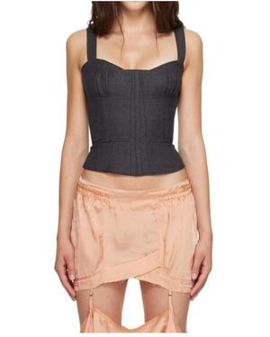 KNWLS Sleeveless Strapless Top - Blue