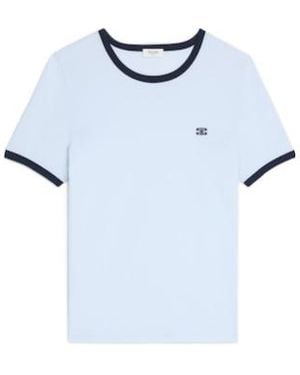 Celine 70's Triomphe T-Shirt - Blue