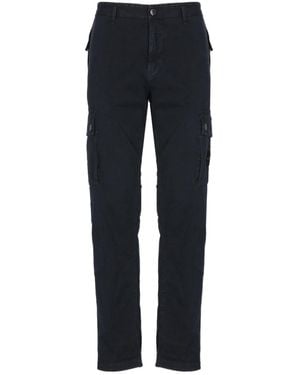 Stone Island Cargo-Pocket Trousers - Blue