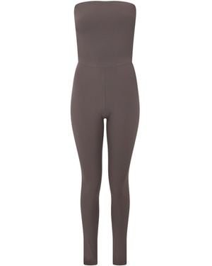 Fabiana Filippi Strapless Fitted Jumpsuit - Grey