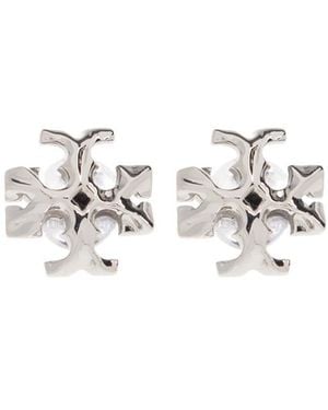 Tory Burch Kira Stud Earrings - White