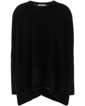 Co. Asymmetric Knit Top - Black