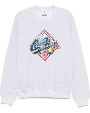 CASABLANCA Casa Way Skate Printed Sweatshirt - White