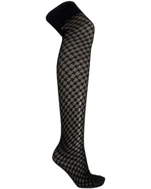 AVAVAV Logo Pattern Tights - Black