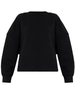 Alaïa Alaïa Long Sleeve Loose Fit Sweatshirt - Black