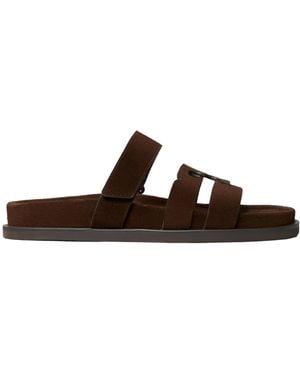 Tory Burch Ines Sports Slippers - Brown