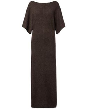 STAUD Amelie Wool-Blend Maxi Dress - Brown