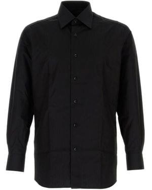 Brioni Long-Sleeved Shirt - Black