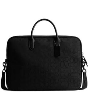 COACH Theo Work Bag - Black