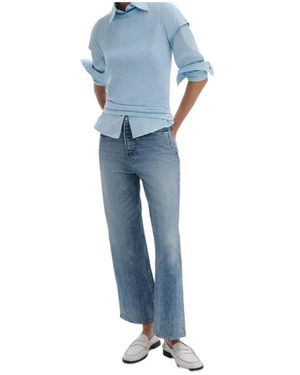 Rag & Bone Miramar Andi Ankle Wide-Leg Jeans - Blue