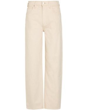 Veronica Beard Arc-Leg Jeans - Natural