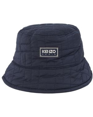KENZO Quilted Bucket Hat - Blue
