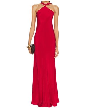 Cult Gaia Phoebe Halterneck Maxi Dress - Red