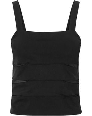 Eres Morgan Mesh-Paneled Stretch-Jersey Tank - Black