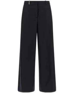 Peserico Punto Luce Wide-Leg Trousers - Black