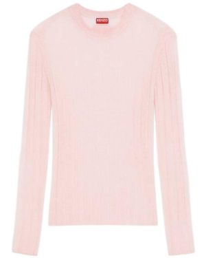 KENZO Semi-Sheer Jumper - Pink