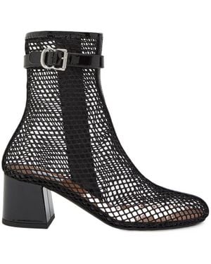 Alaïa Patent Leather Ankle Boots - Black