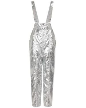 Isabel Marant Ceneklae Metallic Ski Overalls - White