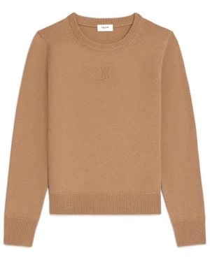 Celine Crew Neck Jumper - Brown