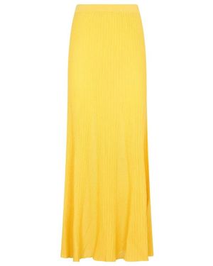 Gabriela Hearst Pleated Maxi Skirt - Yellow