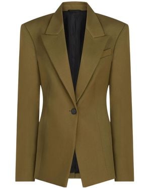 ジャケット The Attico Asymmetric military green wool jacket The Attico Asymmetric military green wool jacket | TheDoubleF