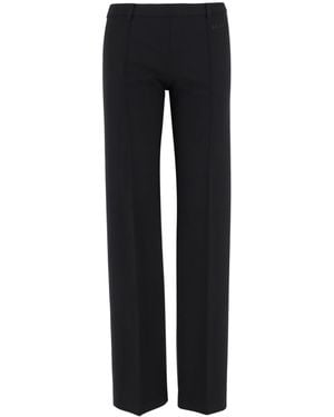 Balenciaga Logo Straight-Leg Trousers - Black