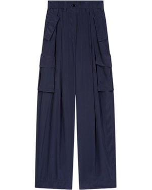 Dries Van Noten Straight-Leg Cargo Trousers - Blue