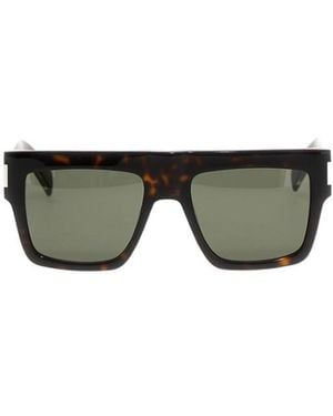 Saint Laurent Eyewear Square Frame Sunglasses - Multicolour