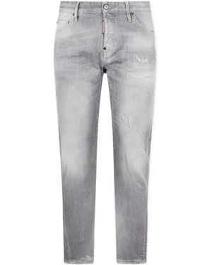 DSquared² Slim-Fit Distressed Jeans - Grey