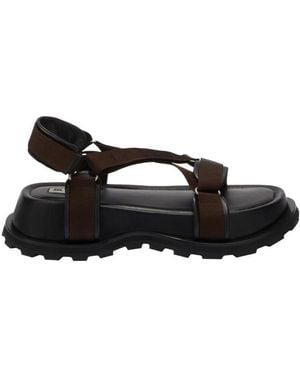 Jil Sander Platform Sole Sandals - Black