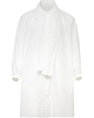 Yohji Yamamoto Button-Down Long-Sleeved Shirt - White