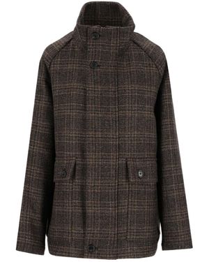 Barena Eolo Check Zip Jacket - Black