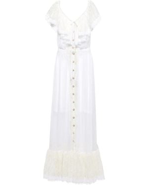 Rabanne Off-Shoulder Maxi Dress - White