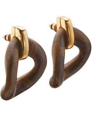 Fendi Filo Ring-Shaped Earrings - Metallic