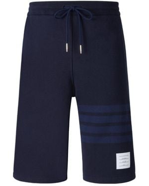 Thom Browne Bar Track Shorts - Blue