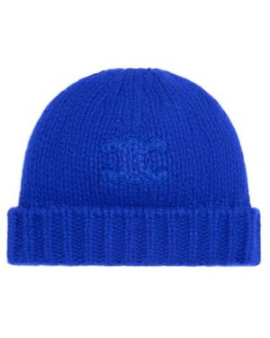 Celine Triomphe Beanie - Blue